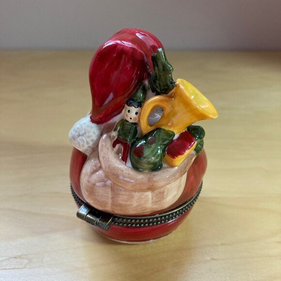 Vintage Villeroy & Boch Santa Hinged Trinket Box - Picture 3 of 6